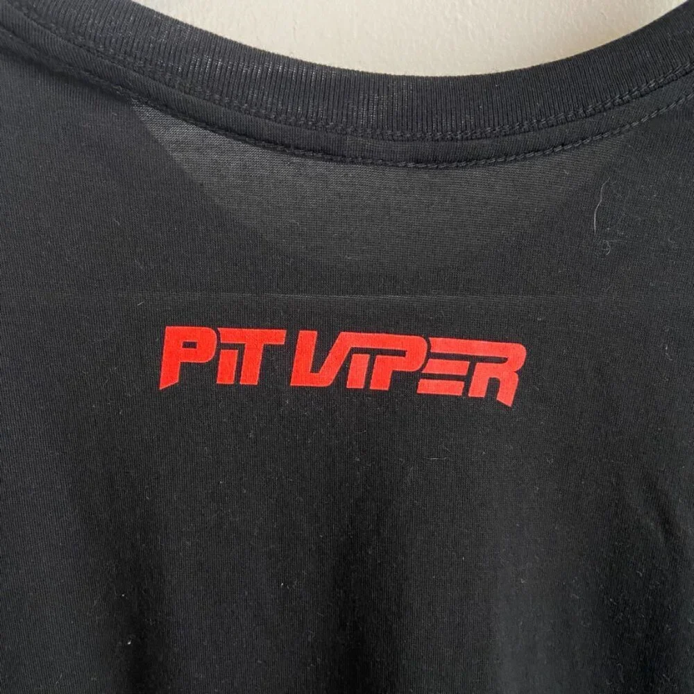 Pit Viper Black Logo Cropped Short Sleeve Shirt